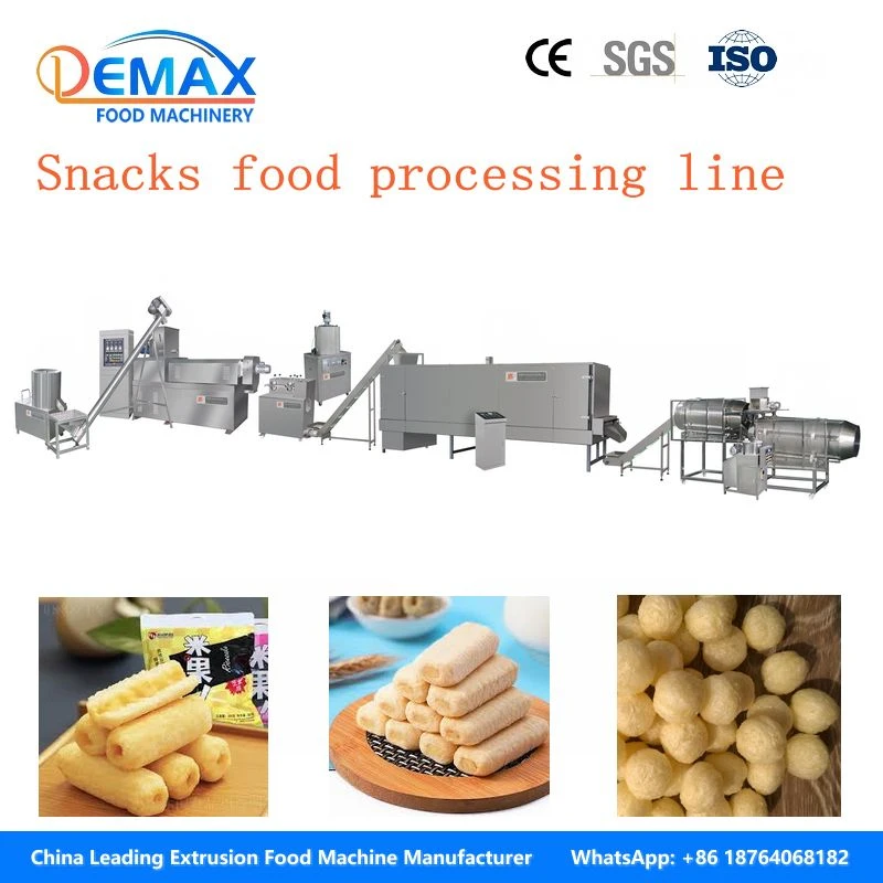 Línea de procesamiento de alimentos snacks